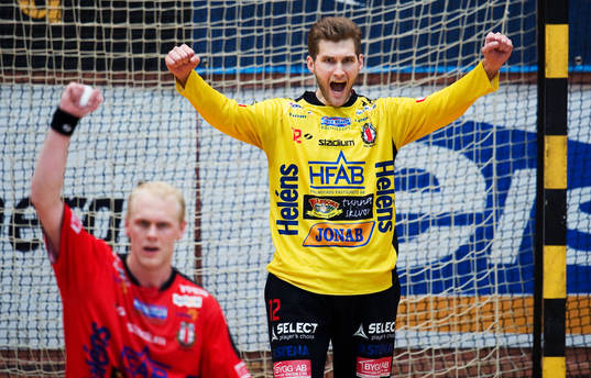 Robert Bladh, målvakt, Drott, jubel
