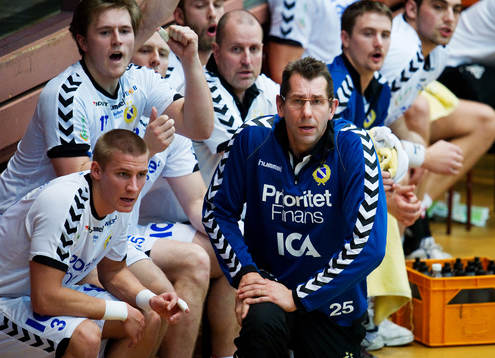Redbergslid, bänk, Magnus Wislander, tränare, Redbergslid