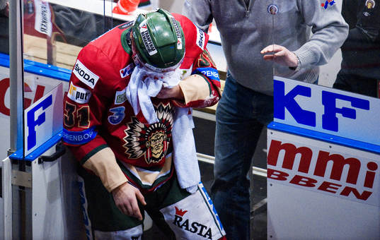 Nicklas Lasu, Frölunda, skada