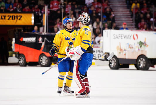 Johan Larsson och Johan Gustafsson, målvakt