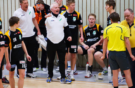 Dick Tollbring, tränare, Rimbo, är förbannad på domarna