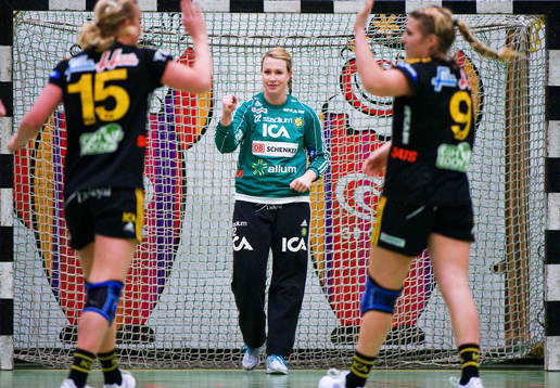 Cecilia Grubbström, målvakt, Sävehof, jubel
