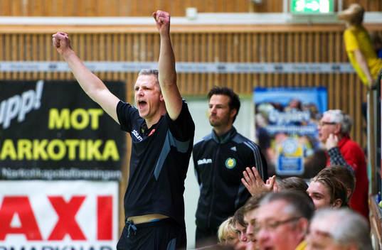Mikael Franzén, tränare, jubel