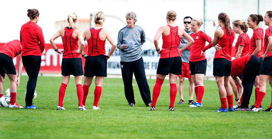 Pia Sundhage, förbundskapten, USA
