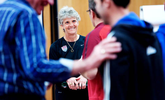 Pia Sundhage, förbundskapten, USA