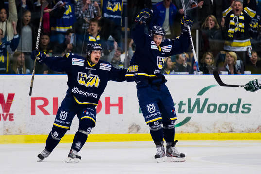 Jesse Joensuu, HV71, Daniel Grillfors, HV71, mål, jubel