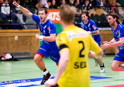 5, Sävehof - Skövde: Niklas Forsmoo, Skövde, jubel