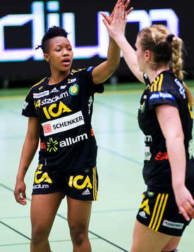 5, Sävehof - Västerås: Edijana Dafé, Sävehof, jubel