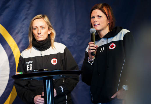 Elisabet Gunnarsdottir, tränare, Susanne Moberg,