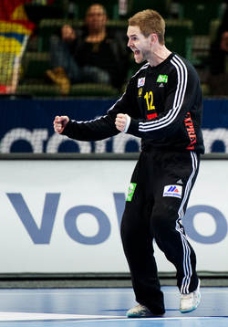 Andreas Palicka, målvakt, Sverige, jubel