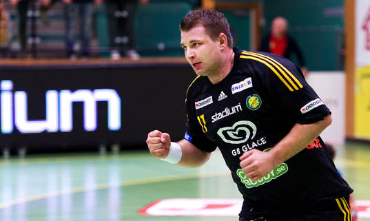 5, Sävehof - Skövde: Erik Fritzon, Sävehof, jubel