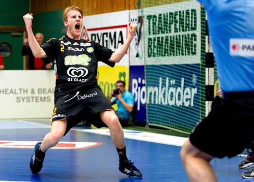 5, Sävehof - Skövde: Robert Johansson, Sävehof, jubel