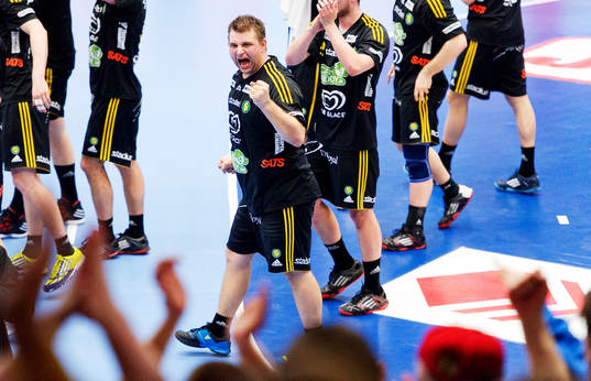 5, Sävehof - Skövde: Erik Fritzon, Sävehof, jubel