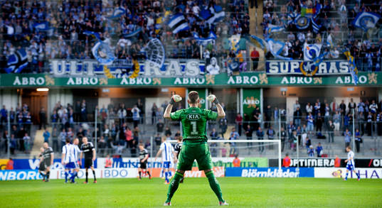 John Alvbåge, målvakt, IFK Göteborg, jubel