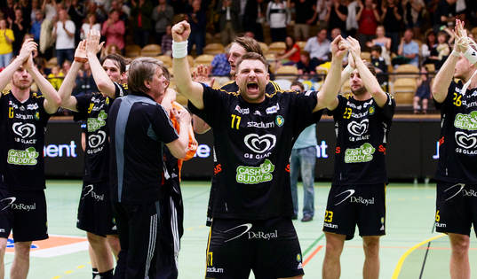 5, Sävehof - Ystad: Erik Fritzon, Sävehof, jubel, hans