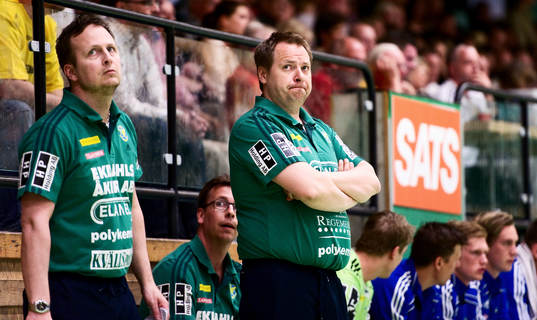 5, Sävehof - Ystad: Mats Engblom, tränare, Ystad, depp