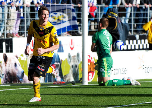Lasse Nilsson, Elfsborg, jubel, mål på straff