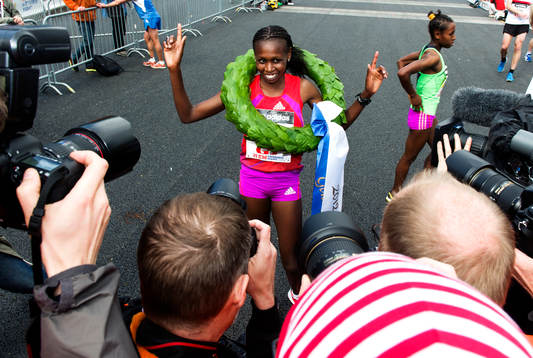 Hilda Kibet, Holland, vinnare, jubel