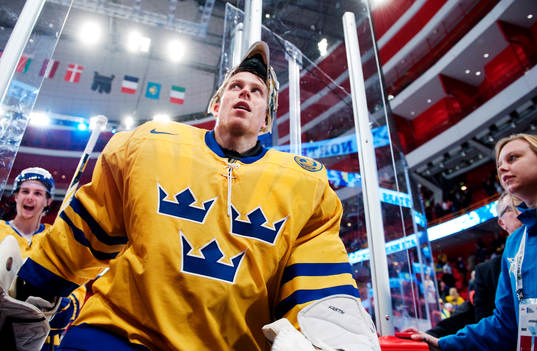 Viktor Fasth, målvakt, Sverige, lämnar isen