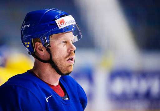 Johan Franzén tränade trots sin skadade näsa