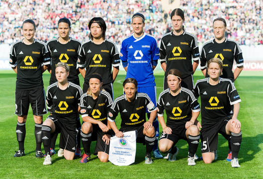 FFC Frankfurt, startelva, lagbild. Sara Thunebro (tvåa frv