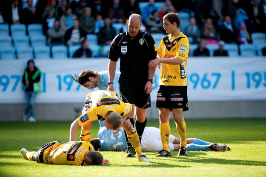 Jon Jönsson, Elfsborg och Mathias Ranégie, Malmö nickar