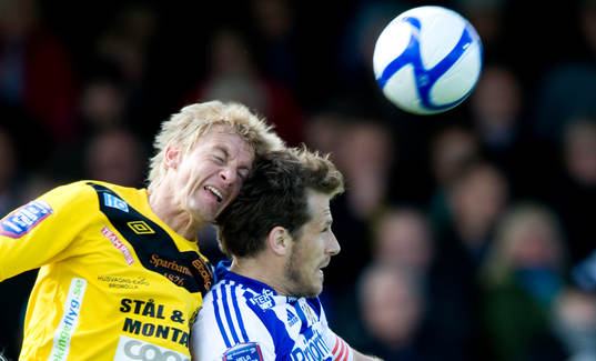 Patrik Rosengren, Mjällby och Tobias Hysén, Göteborg.