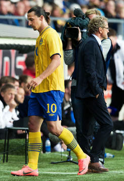 Zlatan Ibrahimovic, Sverige, utbytt, Erik Hamrén,