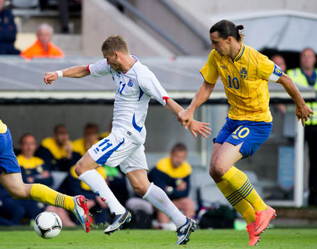 Zlatan Ibrahimovic, Sverige. Rurik Gislasson, Island