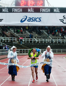 Methkal Abu Drais, Jordanien, vann Stockholm Marathon 2012