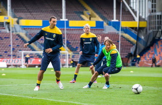 Zlatan Ibrahimovic och Kim Källström