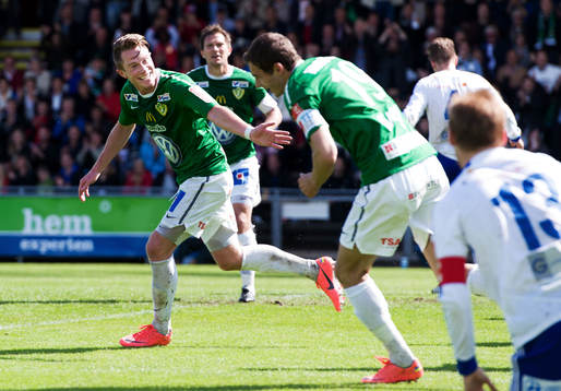 Tommy Thelin, Jönköping Södra, jubel, 1-0