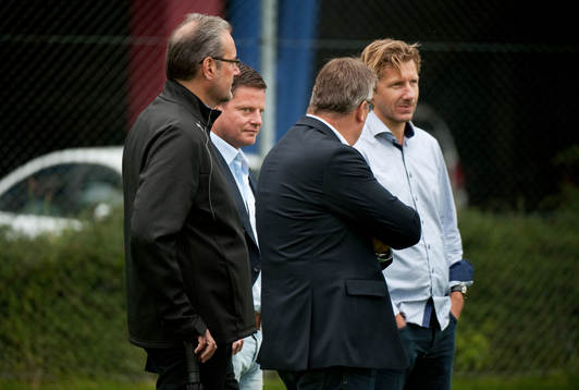 Helsingborgs nya tränare Åge Hareide gjorde sin första