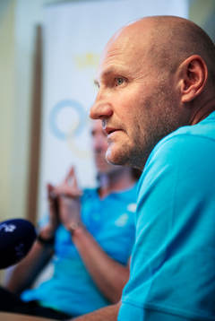 Handbollstruppen till OS i London 2012 presenteras. Ola