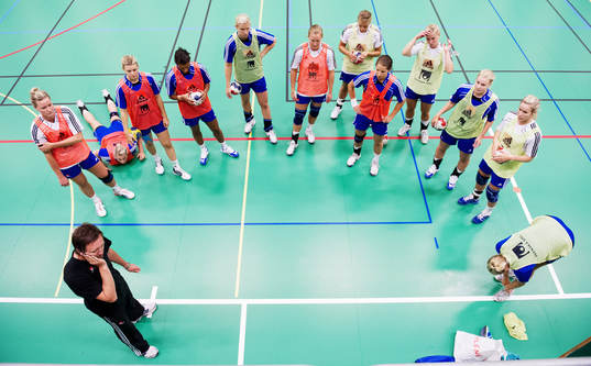 Pär Johansson, förbundskapten, Sverige, har genomgång