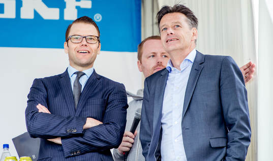 Prins Daniel i samtal med Stefan Lundin, sportdirektör SEF