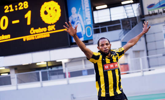 René Makondele, Häcken, jubel, 1-1