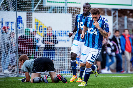 Erton Fejzullahu, Djurgården, jubel, 1-0