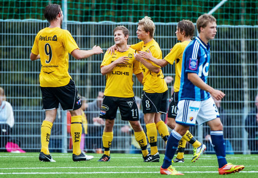Jimmy Arnesson, Dalstorp, jubel, 1-2 på straff