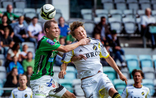 Fredrik Lundgren, GAIS, Viktor Lundberg, AIK, nickduell