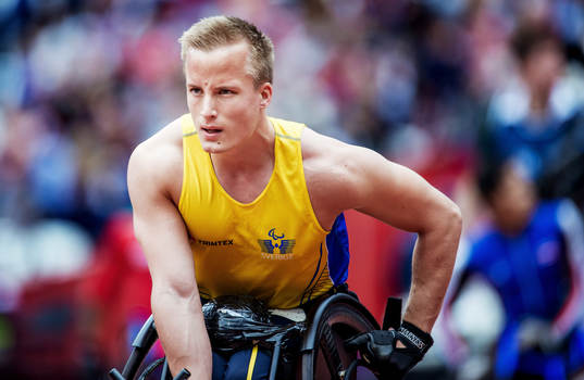 Niklas Almers, Sverige, 100 m rullstol