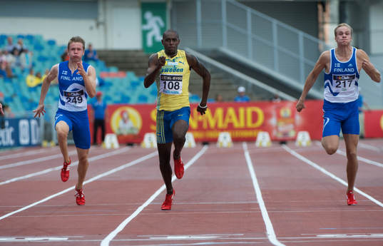 Nil de Oliveira, vinnare 100 meter