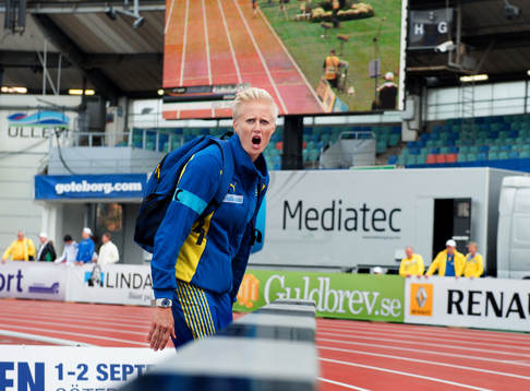 Carolina Klüft hejar på