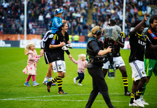 Martin Lorentzson, AIK, är glad
