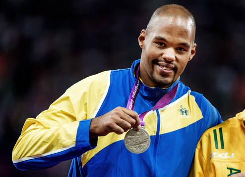 Jeffrey Ige, Sverige, jubel, silver, silvermedalj