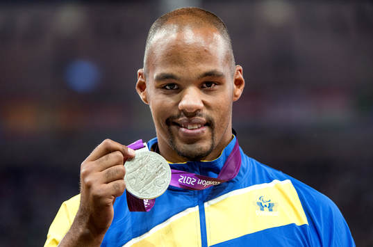 Jeffrey Ige, Sverige, jubel, silver, silvermedalj