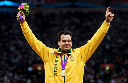 Todd Hodgetts, Australien, jubel, guld, guldmedalj