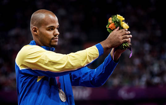 Jeffrey Ige, Sverige, jubel, silver, silvermedalj