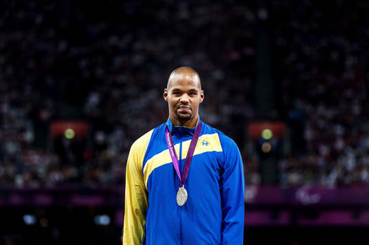 Jeffrey Ige, Sverige, jubel, silver, silvermedalj