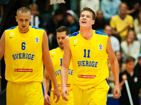 Joakim Kjellbom och Jonas Jerebko, Sverige